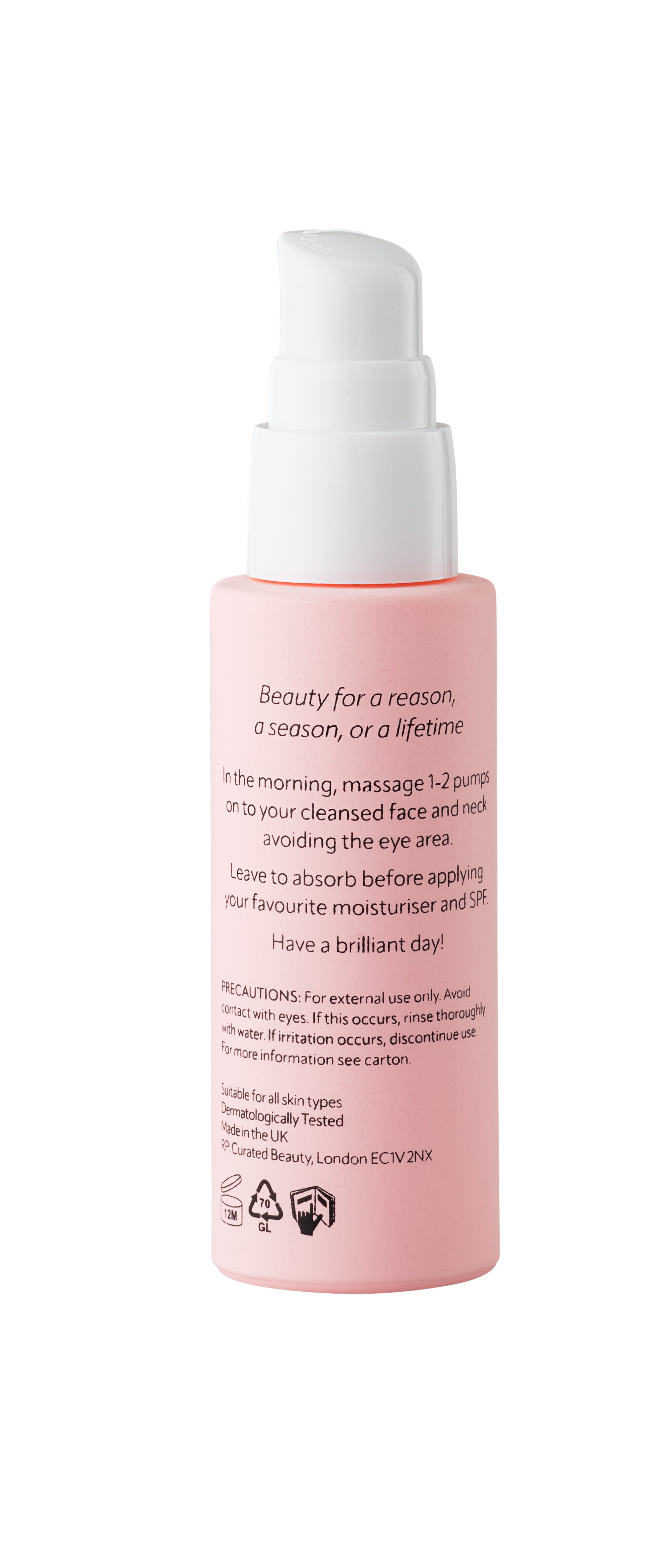 Bright Now daytime radiance serum for hydrated, luminous skin