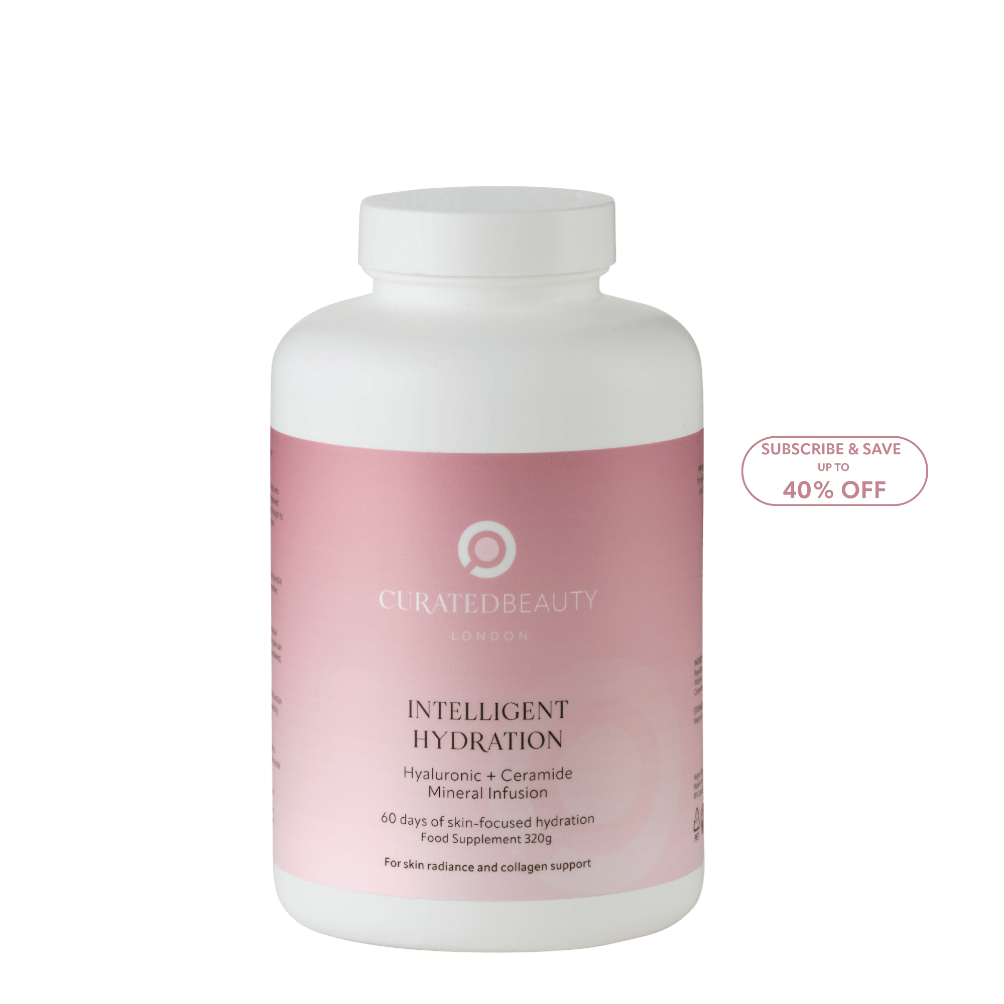 Curated Beauty London Intelligent Hydration with hyaluronic acid, ceramides, vitamin C and minerals