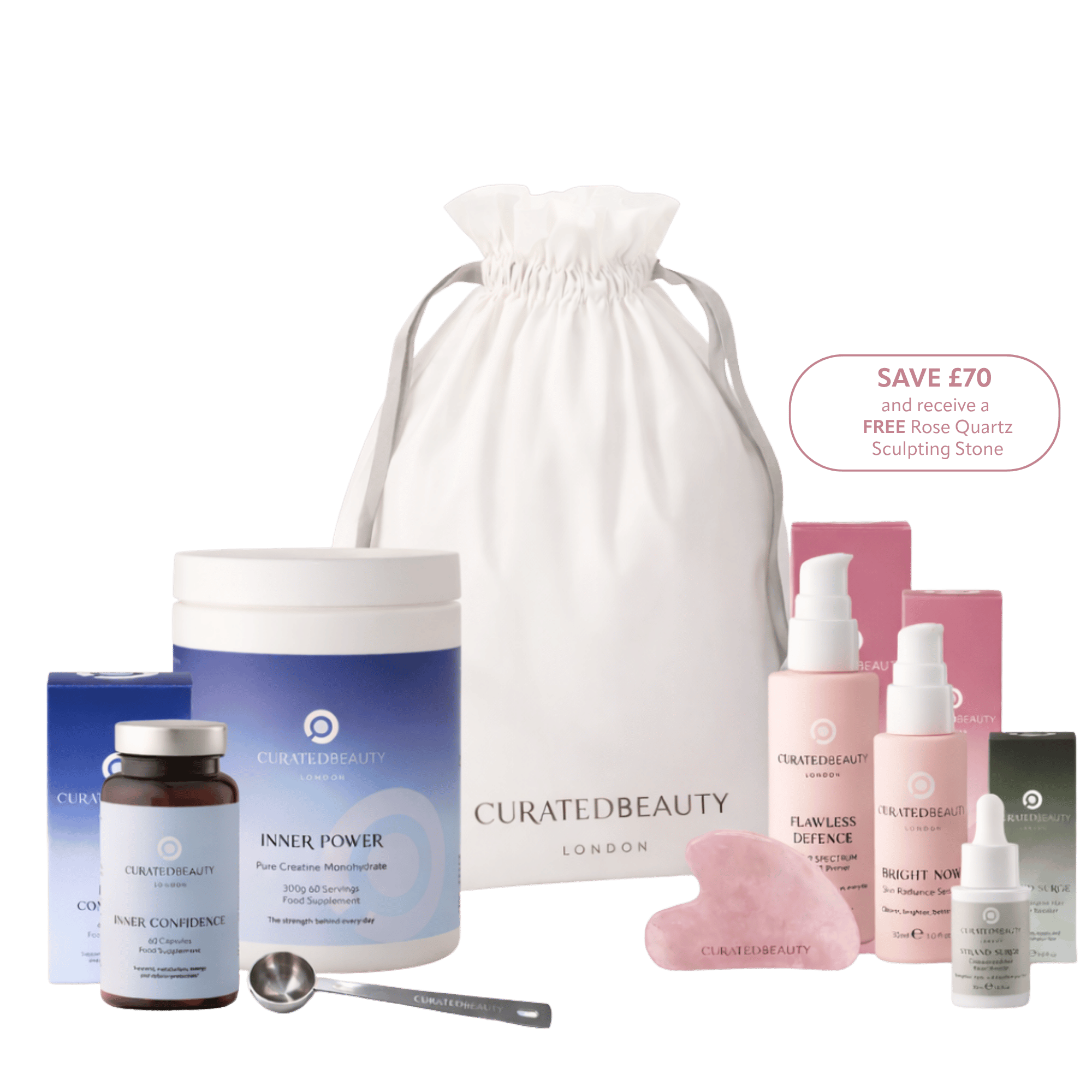 Curated Beauty London The Morning Edit collection for morning skincare and wellness rituals.