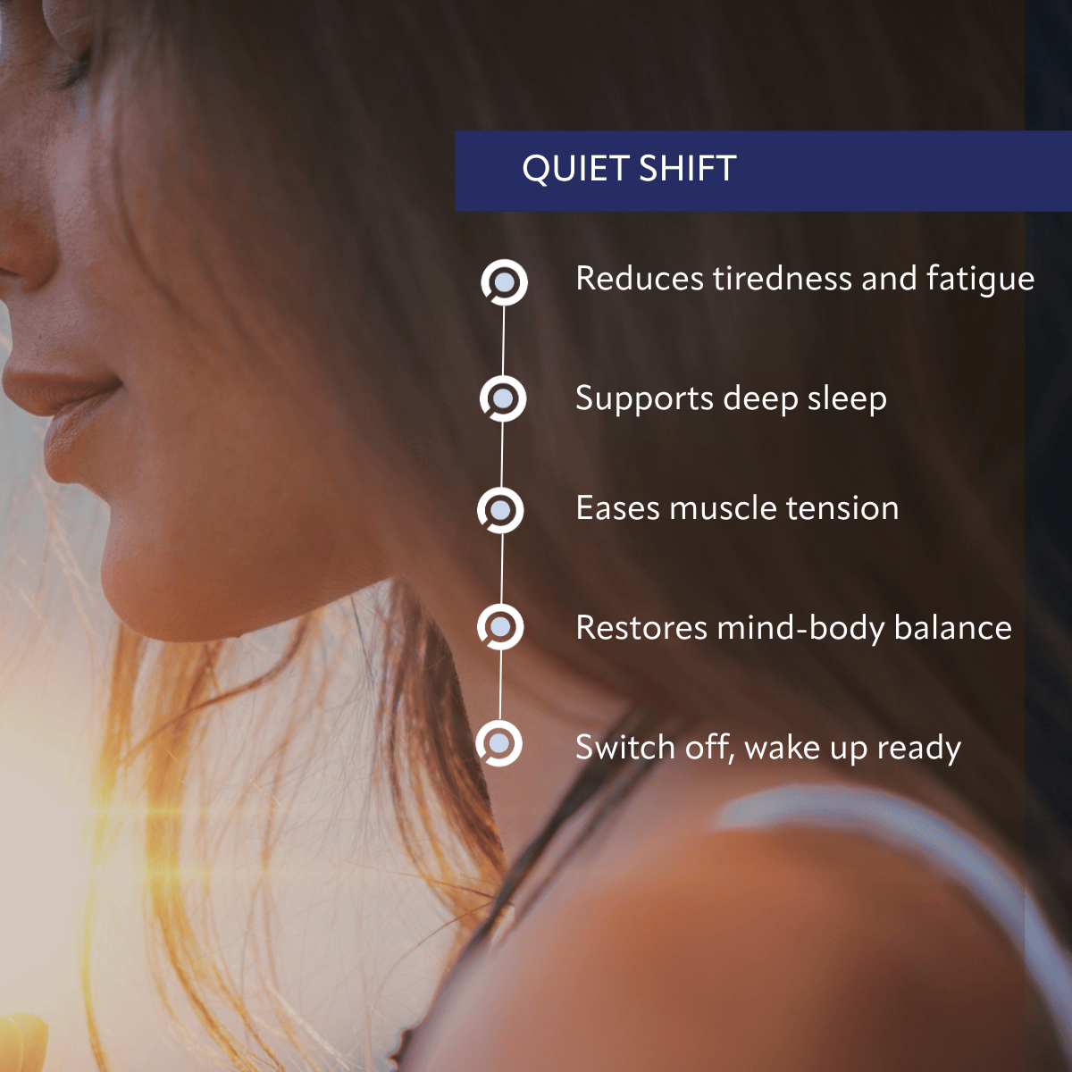 Quiet Shift triple magnesium supplement for relaxation and sleep
