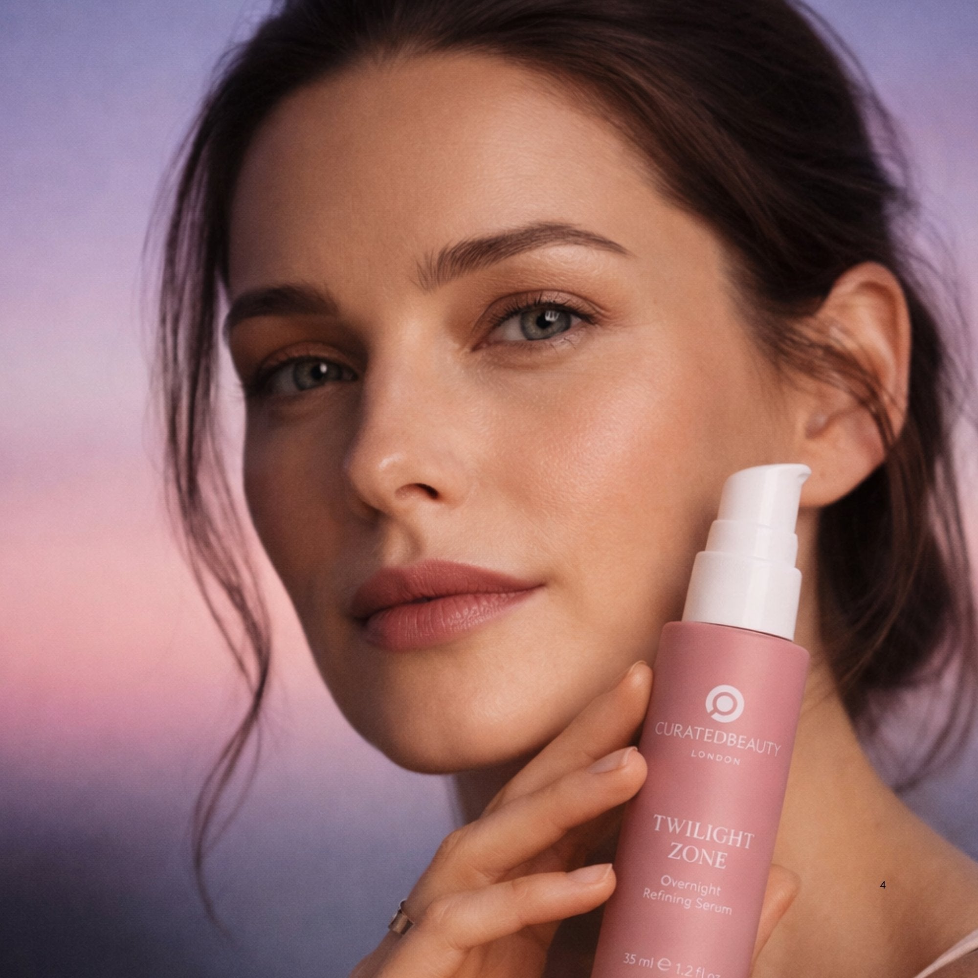 Twilight Zone Overnight Refining Serum from Curated Beauty London to gently exfoliate, refine and hydrate skin for a fresh, glowing, natural skin tone with frankincense, hyaluronic acid, natural enzymes and prickly pear. Paired with Master Switch Gentle 5% HPR Retinoid with Hyaluronic Acid and Bakuchiol to target collagen decline and speed up cell renewal.