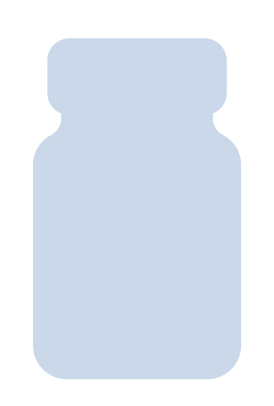 outline of a capsule bottle